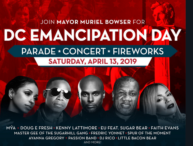 DC Emancipation Day Celebration is this Saturday, April 13th