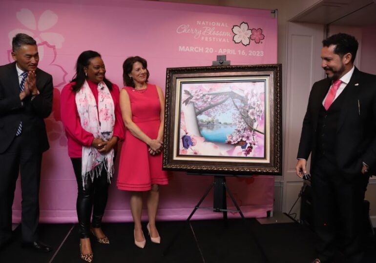The National Cherry Blossoms Festival Has Unveiled The Official Artwork For 2023